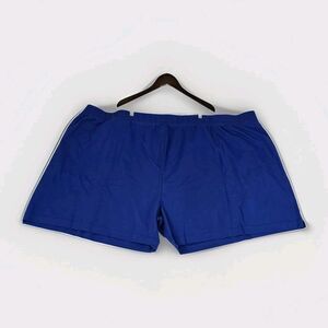 Universal Standard Shorts Women 4XL Blue Elastic Waist Cotton Stretch